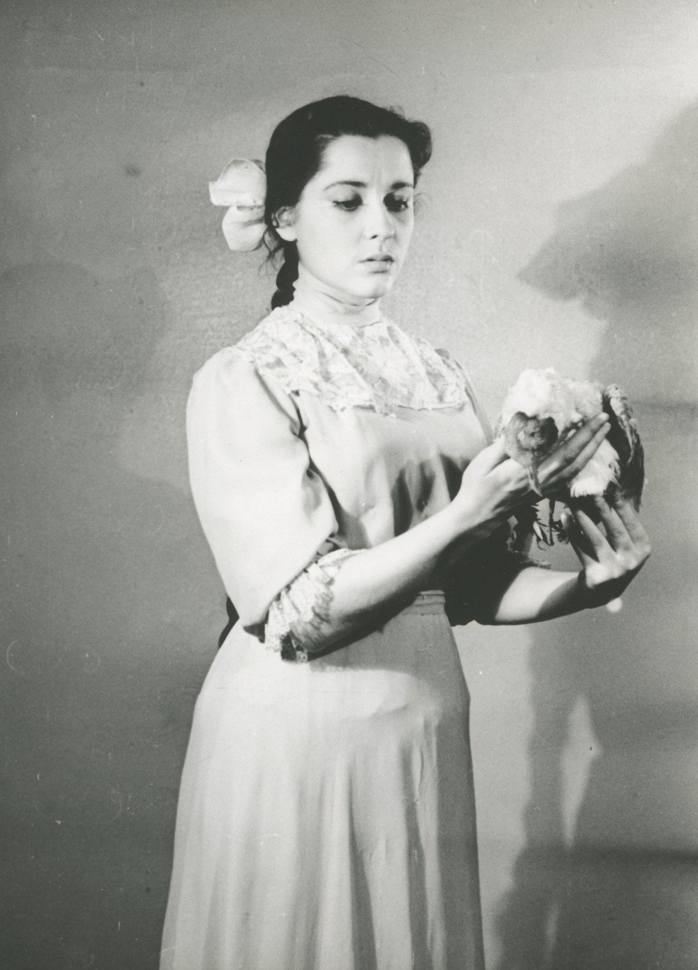 В образе Нины Заречной, «Чайка», режиссеры М. Яншин, П. Лесли, 1960